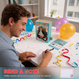 4D Pop-Up Birthday Card with Blowable Candle, Light & Music | Cute Cat Design, Interactive Birthday Greeting Card Gift for Her/Him