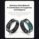 Father’s Day R11C Smart Ring for Dad Track Heart Rate Sleep Health Fitness Tracker Period Reminder Camera Control Perfect Gift for Dad Husband