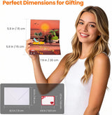 Anniversary Card with Music and Lights, 3D Pop Up Happy Anniversary Cards for Women Men Wife Husband Couple, Beach Vacation Invitation Card for Him or Her