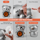 Hellowin DIY Teddy Bear with Preserved Flower