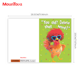 mountova Dancing Chicken Birthday Card, Funny Birthday Card for Men Women Kids, Music & Shaking Body Motion Greeting Card with Envelope, Unique Hilarious Birthday Gift, 5.9 Inch x 8.4 Inch