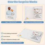 Funny Father's Day card – shaped like toilet paper, it shakes and sings when opened, a hilarious prank gift for Dad, perfect for Father's Day, birthdays, or any occasion where you want to make him happy