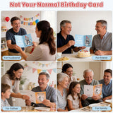 Funny Birthday  pop-up Card, Hilarious Birthday Cards for Men Women, Him - 3D Pop Up Constipation Gag Gifts for Husband, Dad - Rude Birthday Greeting Card with Envelope