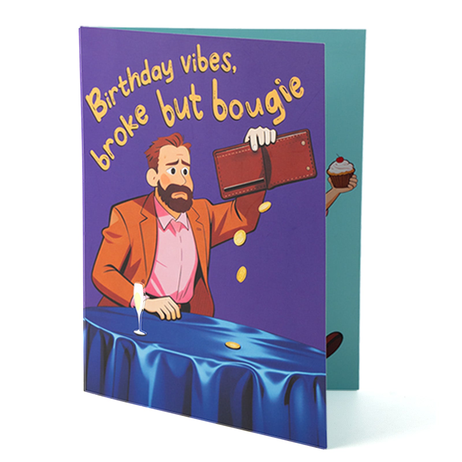 Funny Birthday Card，Musical Birthday Card with Shaking Money Bag – Interactive Happy Birthday Greeting Card with Music & Envelope, Surprise Birthday Gift for Men, Women & Kids