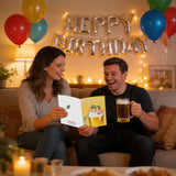 Funny pop-up Beer-Themed Birthday Cards - "Beer Day Instead of Birthday," fun and shaking cards, a hilarious gift for beer lovers, husbands, fathers, or friends