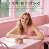 Automatic Flip Gift Box, Rose Box with Love Necklace, Gift for Her