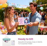 Funny Birthday Card，Funny Penguin Musical ＆ Shaking Card，Interactive Greeting Card with Envelope for Women，Girlfriend，Colleague，Bestie