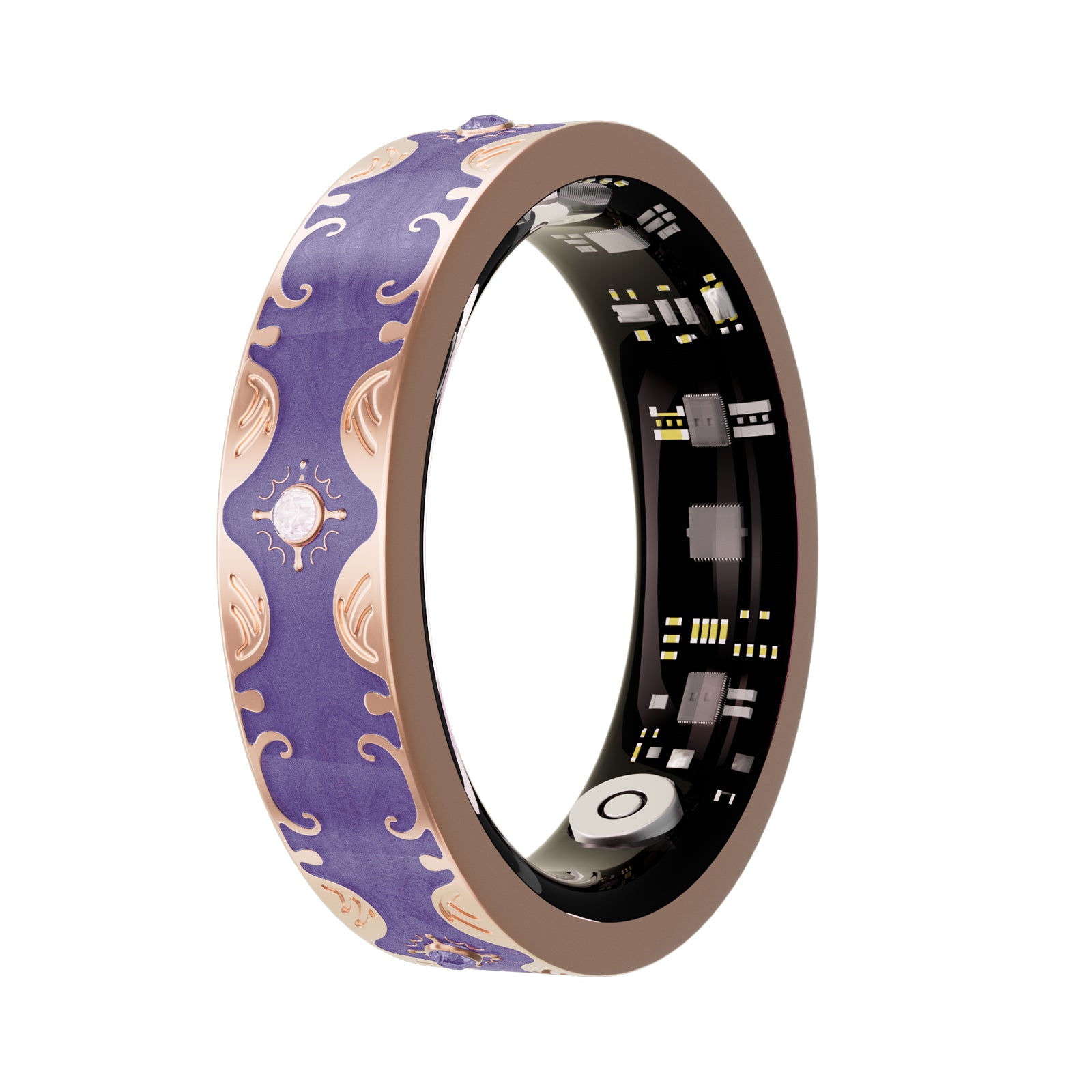 V10 Slim Smart Ring – Heart Rate Blood Oxygen Sleep Tracker, IP68 Waterproof, Period Reminder, Unisex Fitness Ring for Men Women Wearable