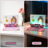 Unicorn Light & Sound Mother's Day Card – A Magical Surprise That Sings and Shines,Singing Surprise for the One，The perfect Mother's Day gift for mom Who Deserves the Best