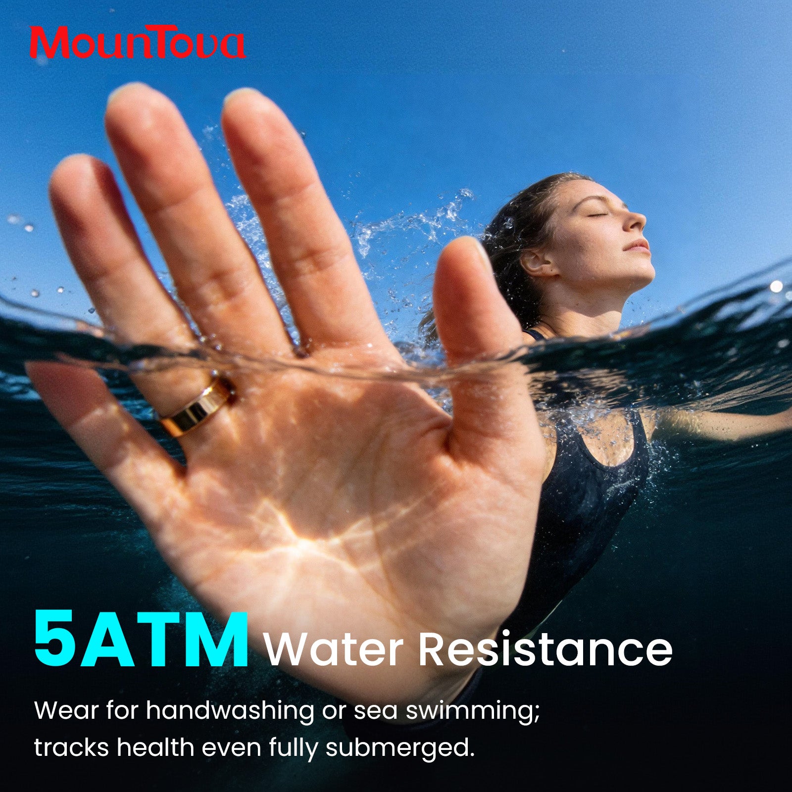 Gold-colored Stainless Steel Smart Ring – Fitness Tracker with 24/7 Sleep Tracking, Heart Rate,Blood Oxygen, Stress & Women's Cycle Monitor,IP68 & 5ATM Health & Fitness Tracker, iOS & Android Compatible, Charging Case Included