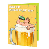 Funny pop-up Beer-Themed Birthday Cards - "Beer Day Instead of Birthday," fun and shaking cards, a hilarious gift for beer lovers, husbands, fathers, or friends