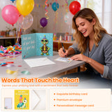 Musical Birthday Card That Plays the Happy Birthday Song with Sound & Motion – Cute Pop-Up Turtle Birthday Card, Funny&Animated Happy Birthday Gift for Kids, Women & Men