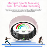 Smart Health Ring - Heart Rate Blood Oxygen Sleep Monitor, Couple Interactive 5ATM Waterproof Fitness Tracker Ring