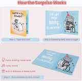 Funny Birthday  pop-up Card, Hilarious Birthday Cards for Men Women, Him - 3D Pop Up Constipation Gag Gifts for Husband, Dad - Rude Birthday Greeting Card with Envelope