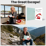 Funny Retirement Card for Woman Man, Musical & Shaking Telephone Retired Cards Farewell Leaving Card Humorous Greeting Cards with Envelope Happy Retirement Cards Gifts for Coworker Colleague Friend