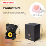 Mountova Lucky Sunflower Bear Necklace Gift Box Set, Romantic Jewelry for Mom, Daughter, Girlfriend, Birthday & Anniversary, Cute Room Decor