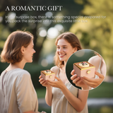 Automatic Flip Gift Box, Rose Box with Love Necklace, Gift for Her