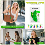 "Be Positive" Pea Pod Fidget Keychain, Pocket Hug | Anxiety & Stress Relief Toy