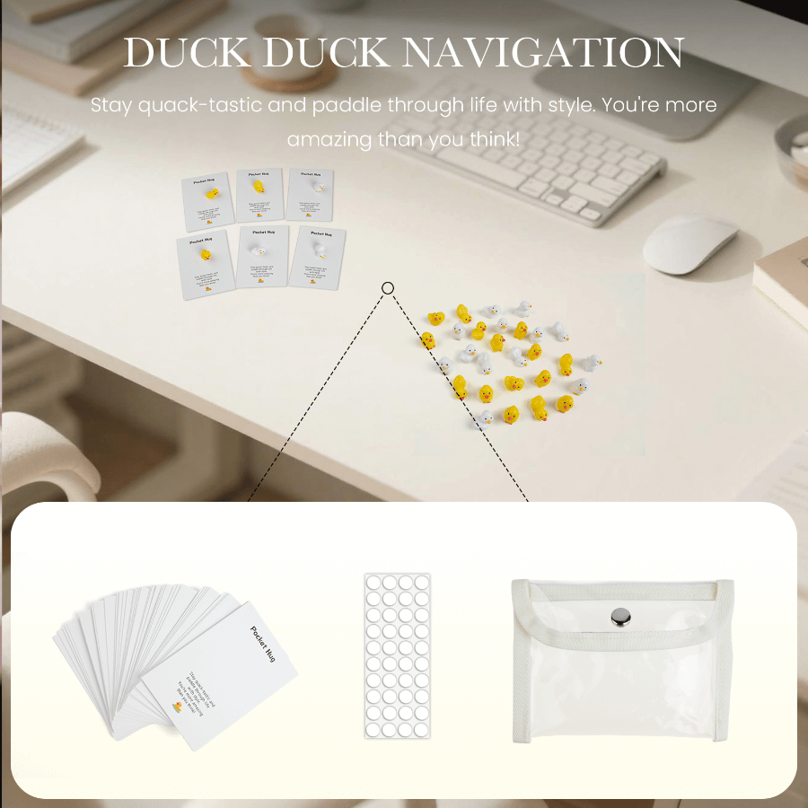 3D Resin Bead Duck, Pocket Hugs