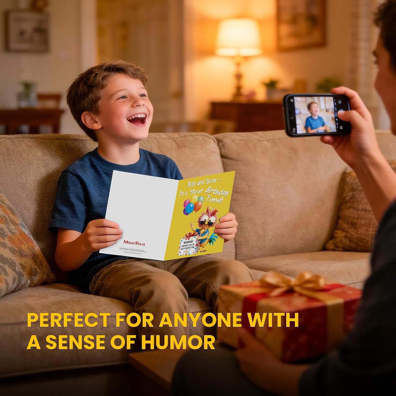 Cowboy Chicken Birthday Cards, Funny Birthday Card for Men Women Kids, MUSICAL & SHAKING Interactive Greeting Card with Envelope, Unique Hilarious Birthday Gift