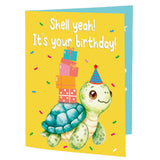 Musical Birthday Card That Plays the Happy Birthday Song with Sound & Motion – Cute Pop-Up Turtle Birthday Card, Funny&Animated Happy Birthday Gift for Kids, Women & Men