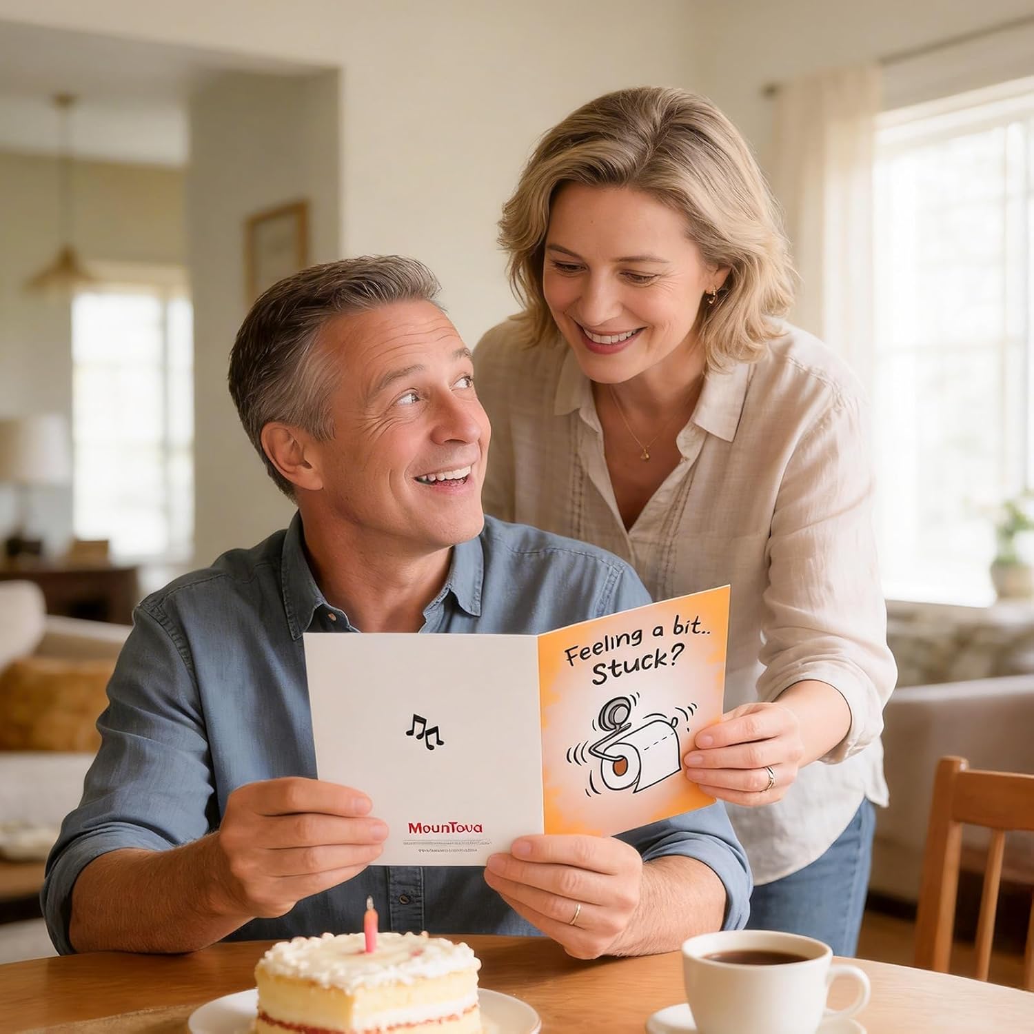 Funny Birthday  pop-up Card, Hilarious Birthday Cards for Men Women, Him - 3D Pop Up Constipation Gag Gifts for Husband, Dad - Rude Birthday Greeting Card with Envelope