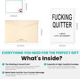 Funny Retirement Card for Woman Man, Musical & Shaking Telephone Retired Cards Farewell Leaving Card Humorous Greeting Cards with Envelope Happy Retirement Cards Gifts for Coworker Colleague Friend