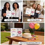 Funny Musical Birthday Card for Best Friend - Shaking Underwear Pop Up Card, Hilarious Gag Gift for BFF, Bestie, Work Friend