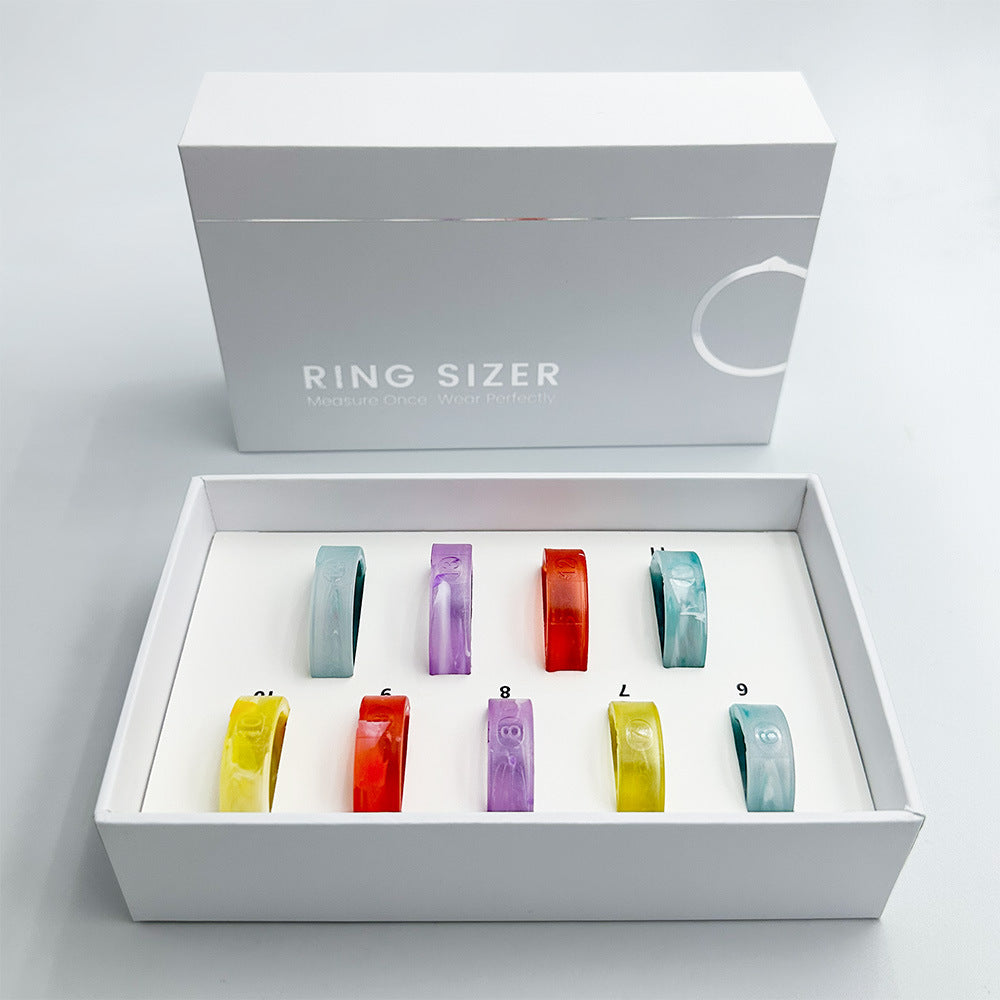 Smart Ring Sizing Kit - Size Before You Buy, 9 Sizes 6-14, Accurate Fit Tester