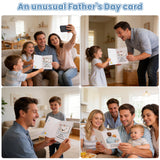Funny Father's Day card – shaped like toilet paper, it shakes and sings when opened, a hilarious prank gift for Dad, perfect for Father's Day, birthdays, or any occasion where you want to make him happy