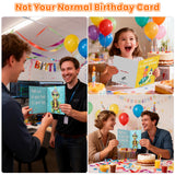 Musical Birthday Card That Plays the Happy Birthday Song with Sound & Motion – Cute Pop-Up Turtle Birthday Card, Funny&Animated Happy Birthday Gift for Kids, Women & Men