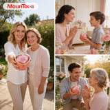 【V-Day gift for mom】Real Rose jewelry box, containing a heart-shaped rose pendant necklace Heart necklace A perfect gift for mom or grandma, ideal for Mother's Day or Valentine's Day.