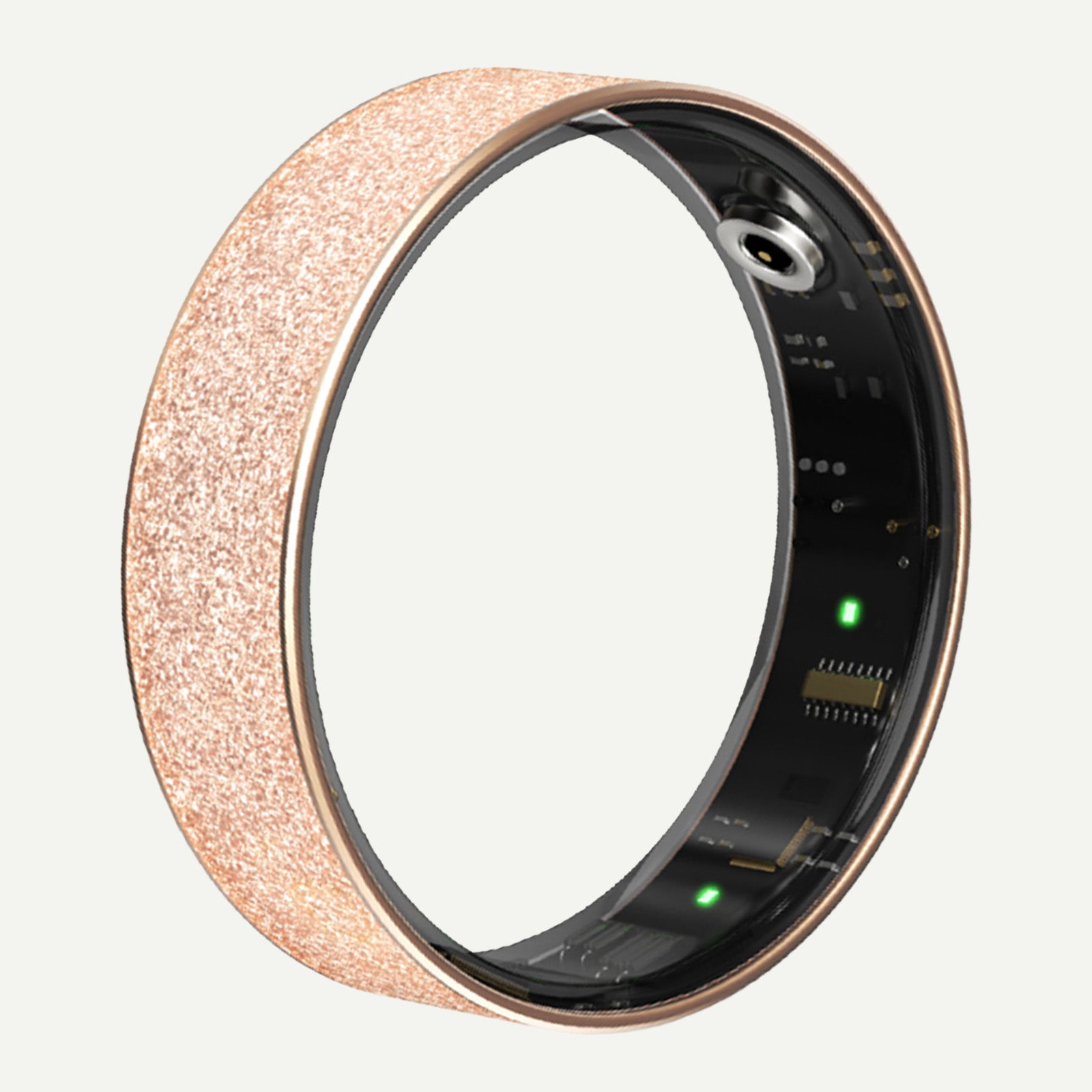 Frosted Smart Ring – Western Minimalist Couple Wearable Heart Rate Blood Oxygen Sleep Tracker Step Counter Mood Monitor