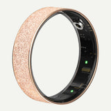 Frosted Smart Ring – Western Minimalist Couple Wearable Heart Rate Blood Oxygen Sleep Tracker Step Counter Mood Monitor