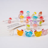 3D Resin Bead Mushroom and Chicken, Pocket Hug Set, 20 pieces for 1 Set