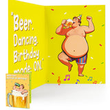 Funny pop-up Beer-Themed Birthday Cards - "Beer Day Instead of Birthday," fun and shaking cards, a hilarious gift for beer lovers, husbands, fathers, or friends