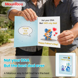 Musical Light-Up Stepdad Father's Day Card – Vibration & Glowing Heart Interactive Greeting Card for Bonus Dad, Keepsake Gift