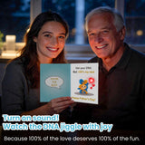 Musical Light-Up Stepdad Father's Day Card – Vibration & Glowing Heart Interactive Greeting Card for Bonus Dad, Keepsake Gift