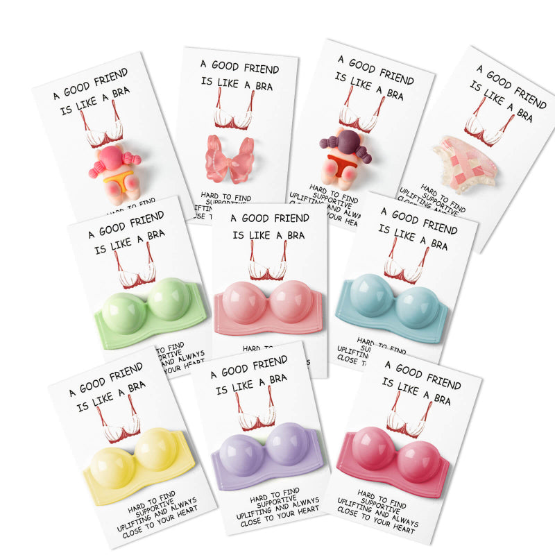 A Good Friends is Like A Bra, Pocket Hug Set, 10 Pieces for 1 Set