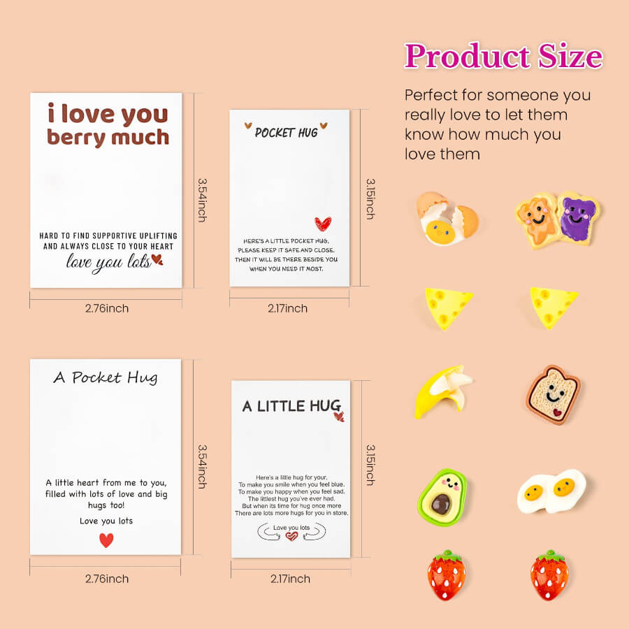 Quirky Food-Themed Pocket Hug | Funny & Sentimental Punny Gift