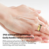 Smart Health Ring——Featuring Stress and Sleep Monitoring Functions, Compatible with iOS and Android,Waterproof Fitness Tracker for Women & Men, No Subscription Fee., Bluetooth, Wearable, Sensor Fitness Trackers