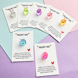 3D Resin Bead Heart Shape, Pocket Hug Set, 7 Pieces for 1 Set
