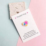 3D Resin Bead Colorful Pocket Hug, 6 Pieces for 1 Set