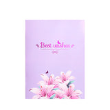 Carte pop-up Bouquet de lys, carte de vœux 3D