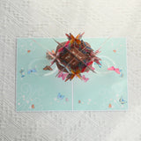 Butterfly Bouquet Pop up Card, 3D Greeting Card for Her