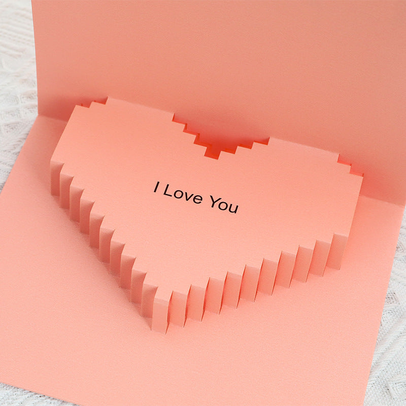 Carte pop-up musicale Love Heart, carte de vœux 3D
