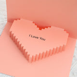 Carte pop-up musicale Love Heart, carte de vœux 3D