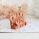 Thank You Pop up Card, 3D Greeting Card