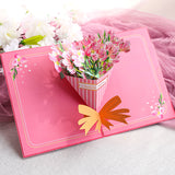 Carte pop-up Bouquet de glaïeuls, carte de vœux 3D