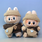 Labubu Clothes, Winter Sweater and Hat Set